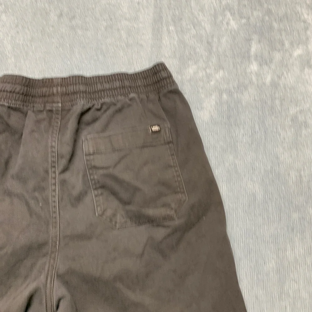 Vans Chino Shorts Mens Medium Black Slash Pockets Casual Summer Drawstring Waist